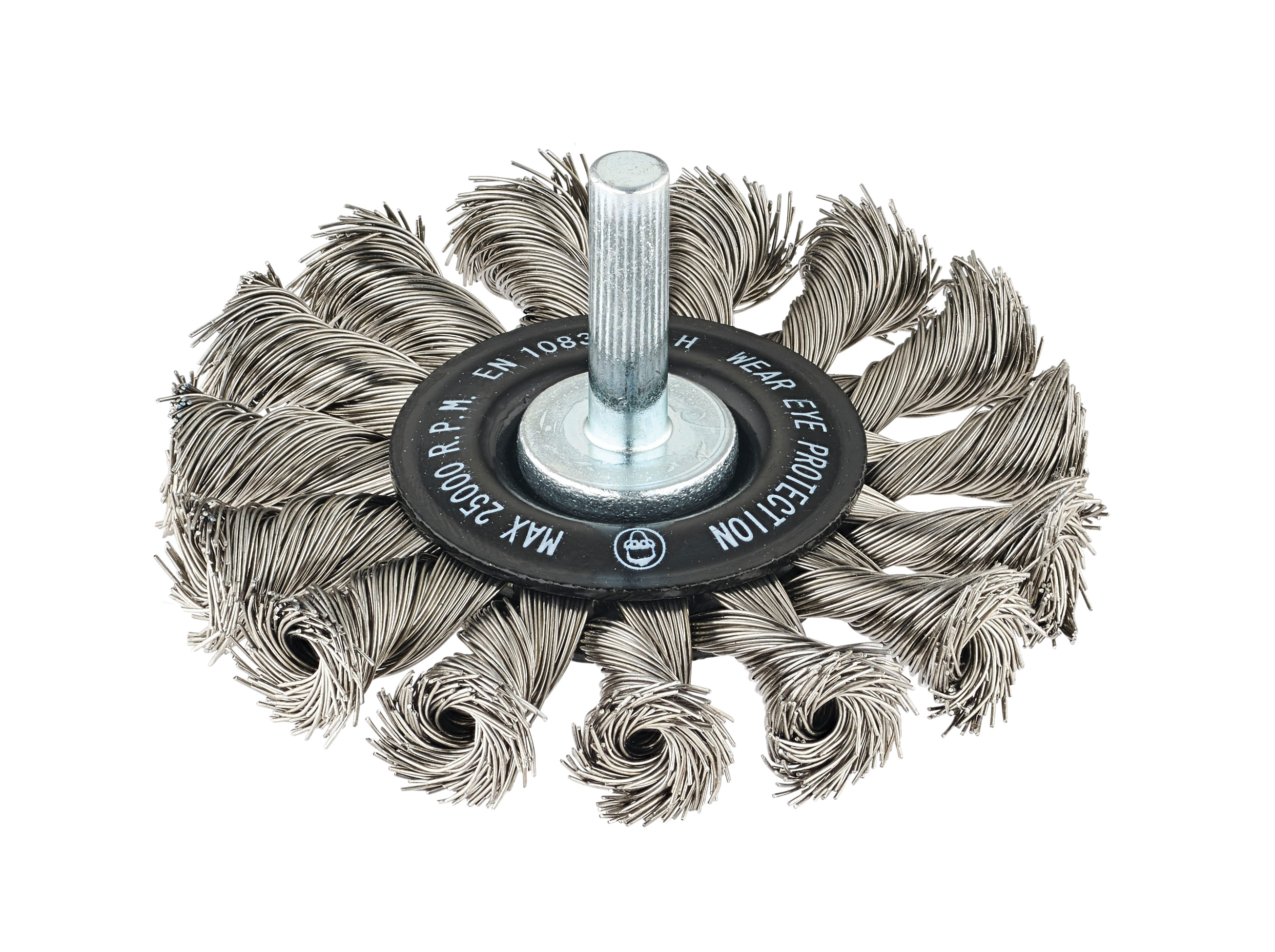 Image of Twisted Knot Stem Mount Wire Wheel Brushes – Stainless Steel 